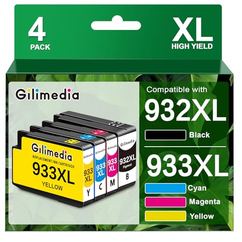 932XL 933XL Druckerpatronen als Ersatz für HP 932 XL 933 XL 932XL 933XL 4 Multipack Patronen Höher Kapazität für HP Officejet 6600 6700 7612 7510 7110 6100 7610 (Schwarz Cyan Magenta Gelb) 932XL 933XL Druckerpatronen als Ersatz für HP 932 XL 933 XL 932XL 933XL 4 Multipack Patronen Höher Kapazität für HP Officejet 6600 6700 7612 7510 7110 6100 7610 (Schwarz Cyan Magenta Gelb)