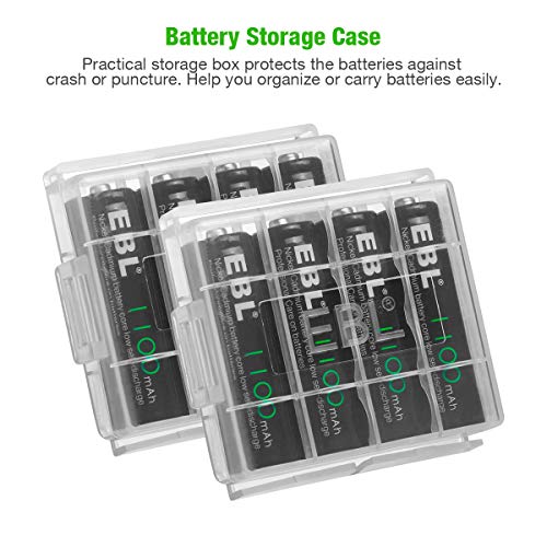 Ebl Aa Rechargeable Batteries, 1.2V 1100Mah High Capacity Ni-Cd Aa Battery For Solar Garden Lights (Pack Of 8) #TOP5