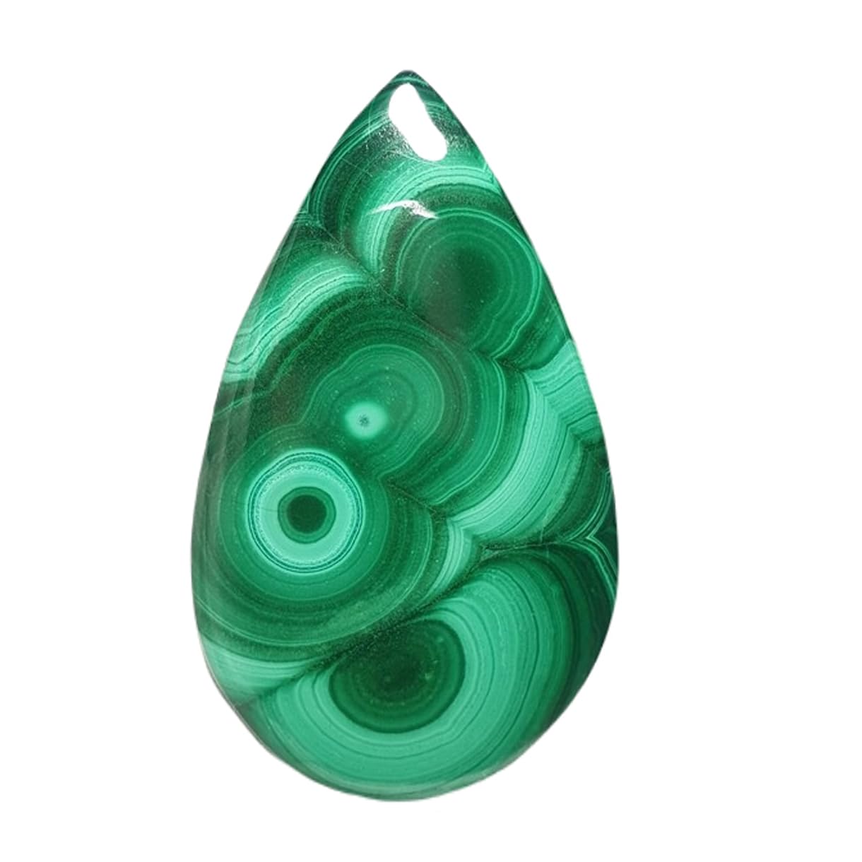 Gemme malachite naturelle GH_NAT_02185 d'exception pour joaillerie et grand cabochon - 7