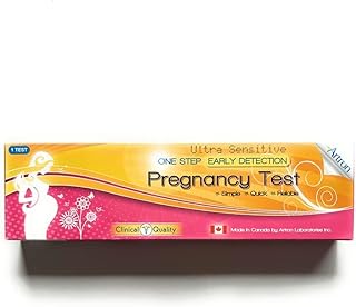 Artron® Ultra-Sensitive Pregnancy Test, 1 Test, Simple and Accurate. Early Detection. Supported by Artron"LifeClues" Fertility Tracking App.