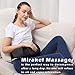 Mirakel Shiatsu Neck & Back Massager with Heat - Deep Tissue Neck, Back & Shoulder Pain Relief - Ergonomic Design Shoulder Massager, Electric Kneading Whole Body Massage Pillow Gifts for Women, Men