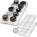 byAlegory (Set of 2) Acrylic Makeup Organizer Drawer Vanity Tray Fits Eyeshadows Paint Pots Cream Shadows | 10 Space Beauty Cosmetic Storage Container - Clear