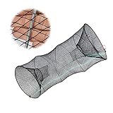 GOOHOCHY 折りたたみ式ベイトキャストメッシュトラップネット 高精ナイロン 設計 耐久スチールワイヤー支柱 携帯便利 約 魚 エビ カニ ロブスター用