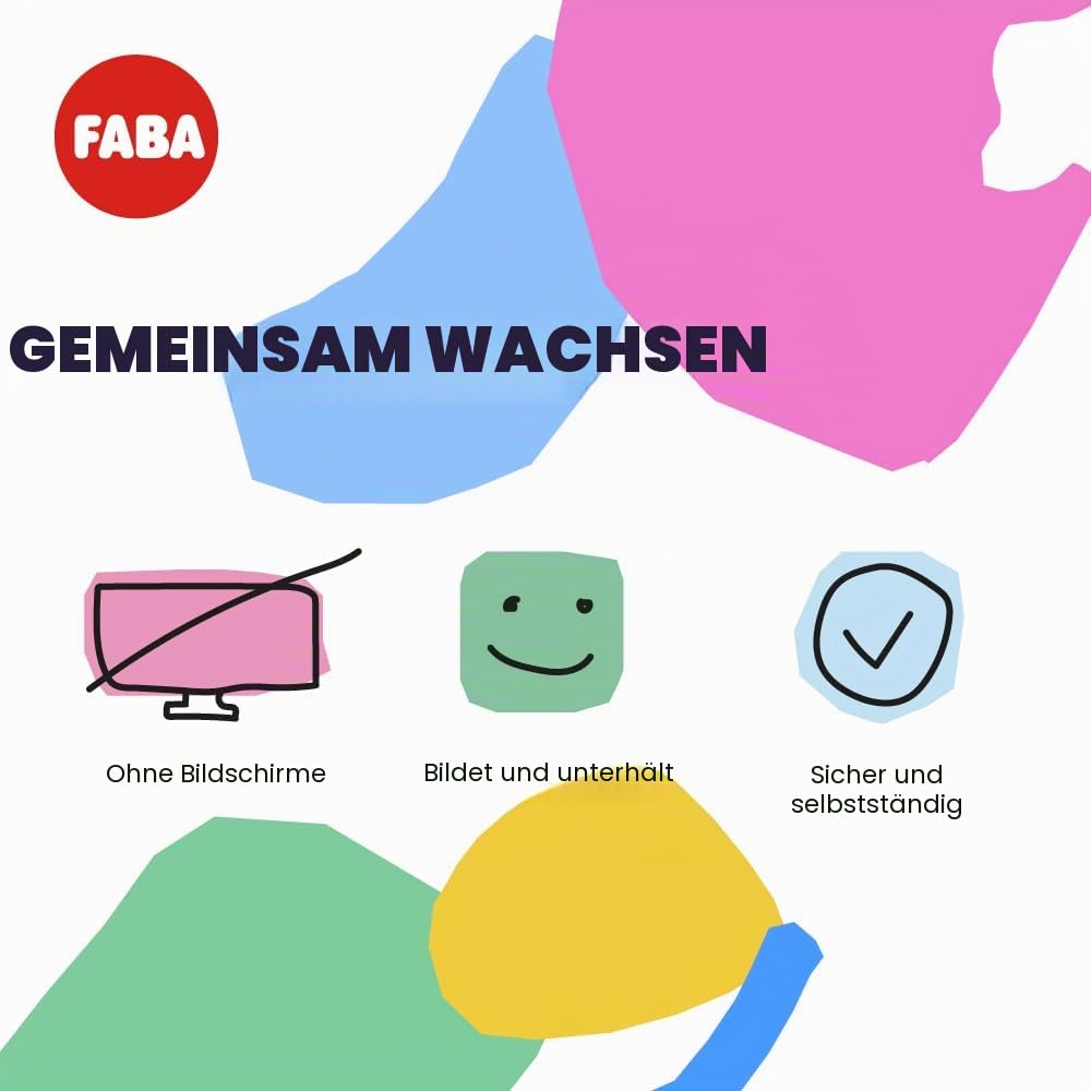 FABA - Geschichtenerzählung für Mädchen und Jungen, Lautsprecher mit dem Charakter Elefant, Lernspiel, Inhalt in Spanisch, geeignet ab 0 Jahren