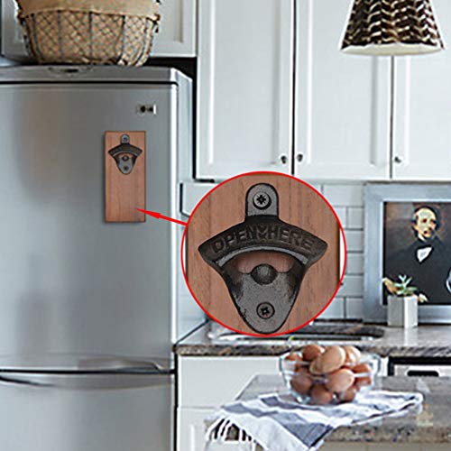 STOBOK 2 Unidades Vintage Retrô Abridor de Garrafas de Ferro Fundido Removedor de Tampa de Frasco de