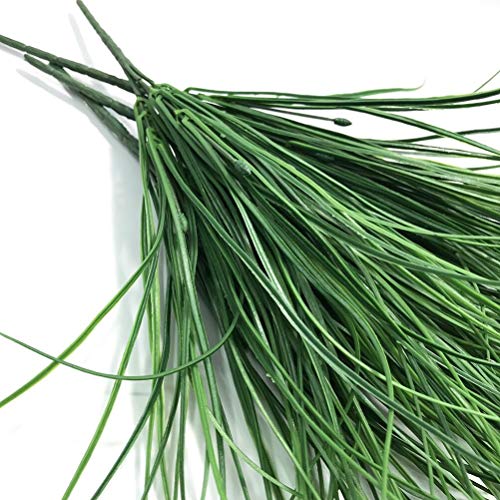 Antspirit DXH0821-001 4Pcs Artificial Fake Grass Plants Flowers Faux Plastic Wheat Grass Outdoor Uv Resistant Greenery Shrubs Plant thumb #5