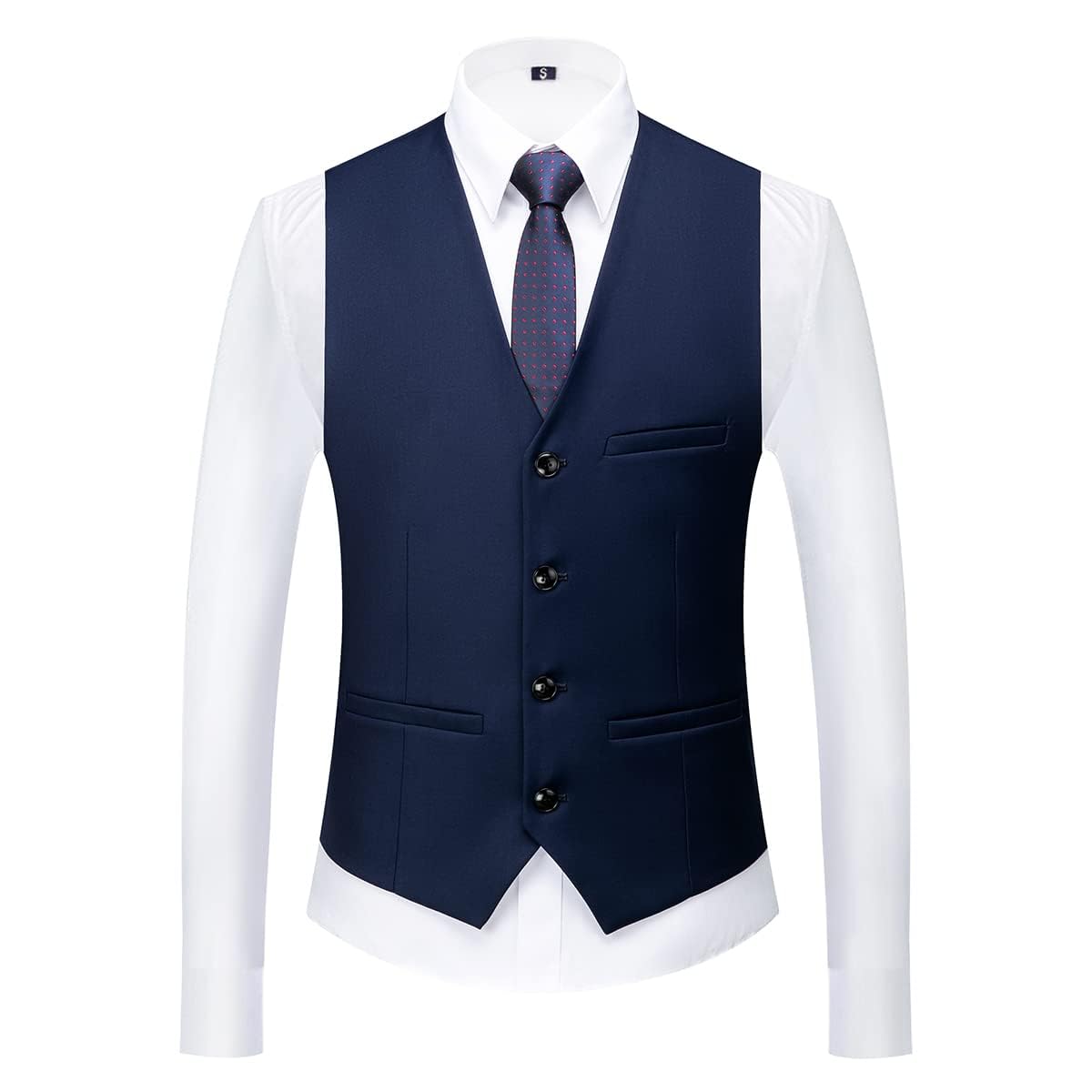 KUDORO Herren Anzüge 3-Teilig Slim Fit Einreihig Zwei Knöpfe für Hochzeit Herren 3-Stücke Anzug Herren Formell Sakko Weste Hose