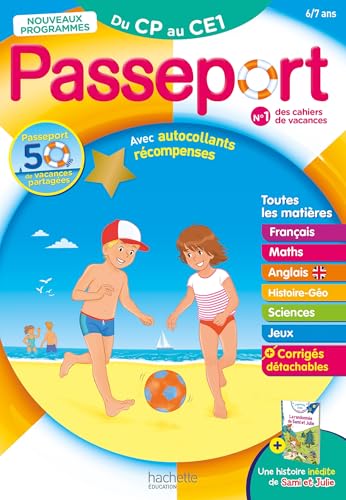 Passeport - Du CP au CE1 6/7 ans - Cahier de vacances 2026