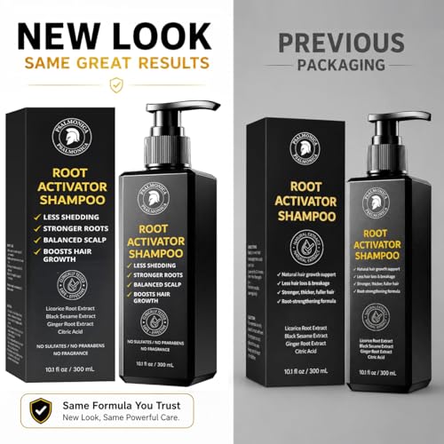 Image of Root Activator Shampoo for Men: Hair Growth Shampoo for Hair Loss and Thinning Hair - Hair Loss RegrowthTreatments for Women Men (9.5 Fl Oz (Pack of 1))