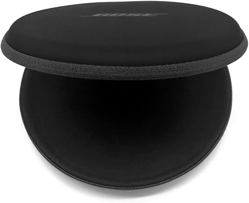 Miniatura 5 de QC30 Estuche de transporte con cremallera de repuesto para caja redonda y dura, bolsa portátil compatible con auriculares inalámbricos intrauditivos