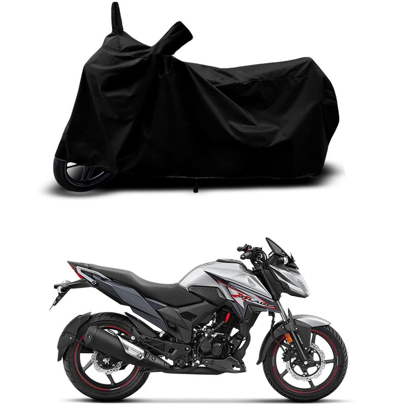 Image of 100% Scratchproof /UV-Rays /Heat Protection /Birds Dropping /Water Resistant /Dust Proof /Waterproof /Full Bike Scooty Two Wheeler Body Cover Compatible for Honda X-Blade All Varients[Black]