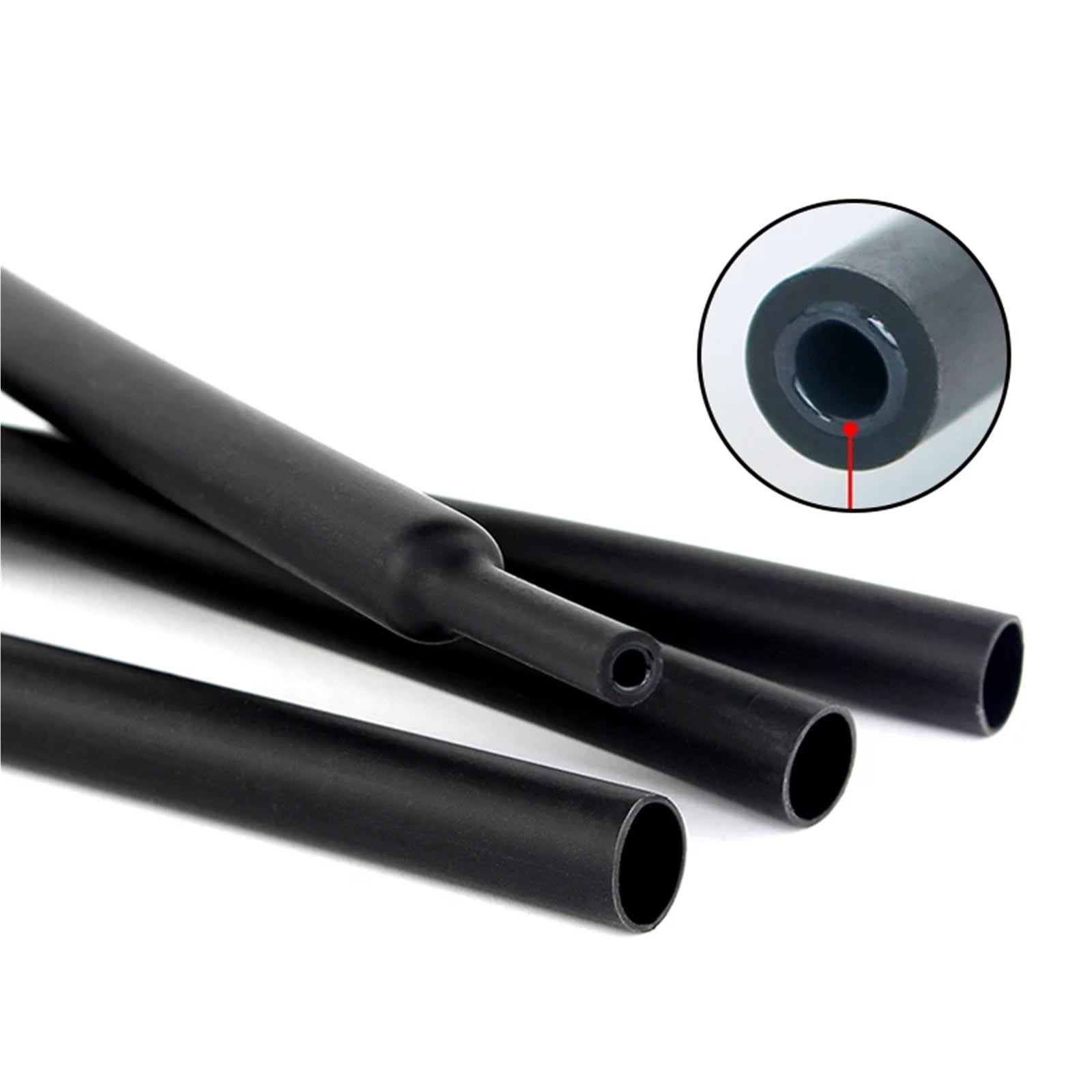 Kit guaina termorestringente for cavi con a doppia parete rivestimento adesivo, 4 mm-72 mm 4:1 per l'isolamento Elettrico(72mmx1.22 meter)