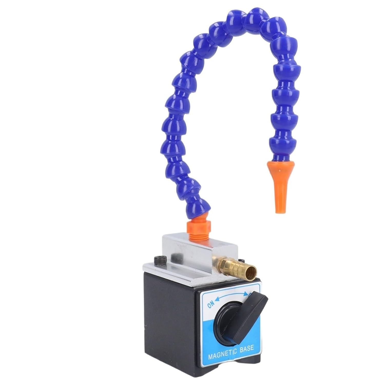 1pc Magnetic Base Magnetic Base Coolant Hose 1/4in Inlet 1/2in Outlet 300mm Long Oil Coolant Pipe Adjustable Magnetic Base Holder