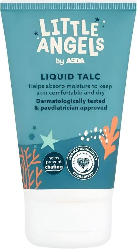Little Angels by ASDA Liquid Talc, Absorbs Moisture, Prevents Chafing, Dermatologically Tested, 125ml