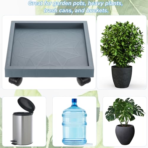Panier de fleurs carré pour déplacer grands pots lourds - 6