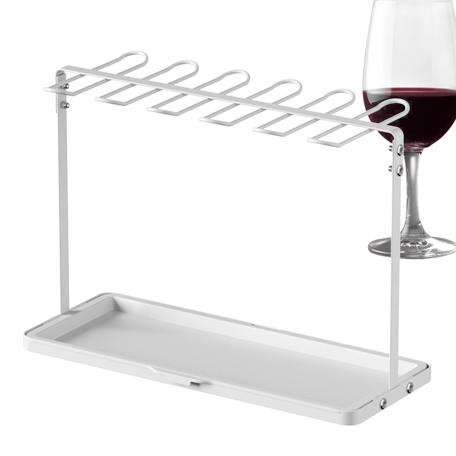Wine Glass Holder - 39x16.5x28 Cm Storage Rack, Drying Organizer, Countertop Display Stand, Crystal Goblet Storage Shelf | Home Kitchen Bar Party Uses