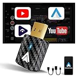 MSXTTLY Android Auto Wireless Adapter U2AC-L9, 2025 Mini Car Dongle für kabelgebundenes Android Auto, USB A/C Plug & Play, Stabile Verbindung, Unterstützung von YouTube Video-Apps