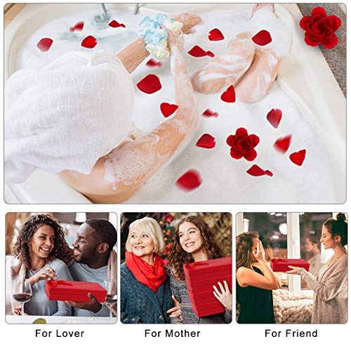 Rotumaty TFBS-04 18 Pcs Floral Scented Bath Soap Rose Flower Petals thumb #3
