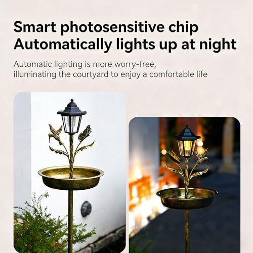 Eau décorative pour oiseaux avec LED pour jardin et terrasse - 4