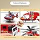 XUEXUE Big Large Helicopter Toy for Boys 2 3 4 5 6 7 - Police Rescue Copter with Crane, Lights & Sounds, Cargo Basket Included