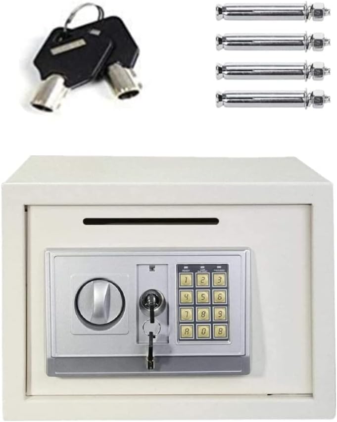 with Two Keys,High Security Steel Small Home Office Digital Electronic Fire Safe Box