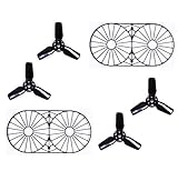 Hockus Accessories SIMTOO Moment Foldable Selfie Drone Spare Parts Blade Set Protective Cover (All Black) - (Color: Blades and Frame)