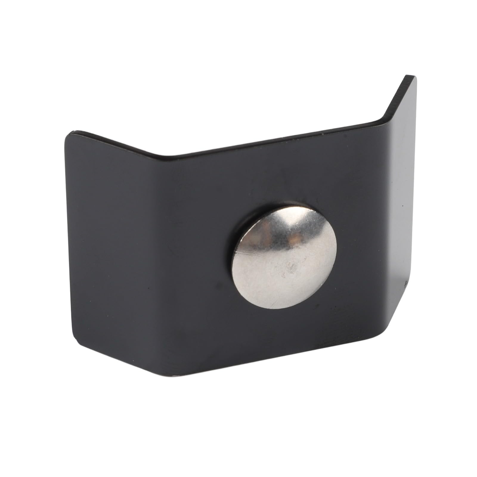 Gittermattenverbinder, verzinkt, Metall, Winkel, Längszaunverbinder für sicheren Doppelstabzaun, 40 x 35 mm, schwarz, 10 Stück
