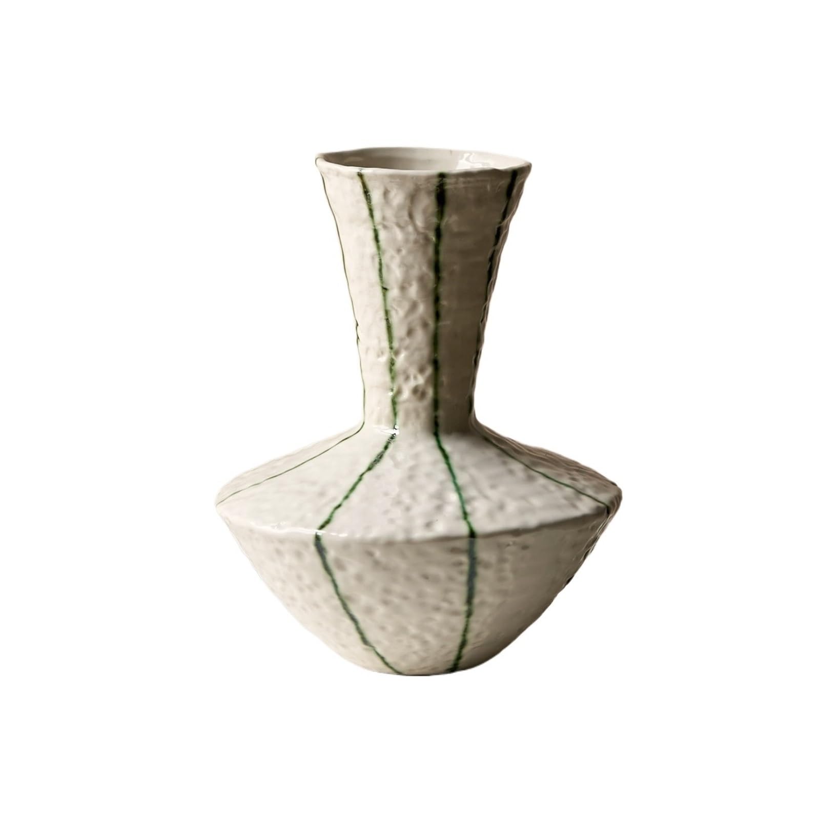 Lizhuzhuzs28 One Color Flower Vases Decorative Living Room Home Soft Decoration Flower Arrangement Piece Retro Handmade Ceramic Vase Floral Ware Flower Vases Decorative For Living Room