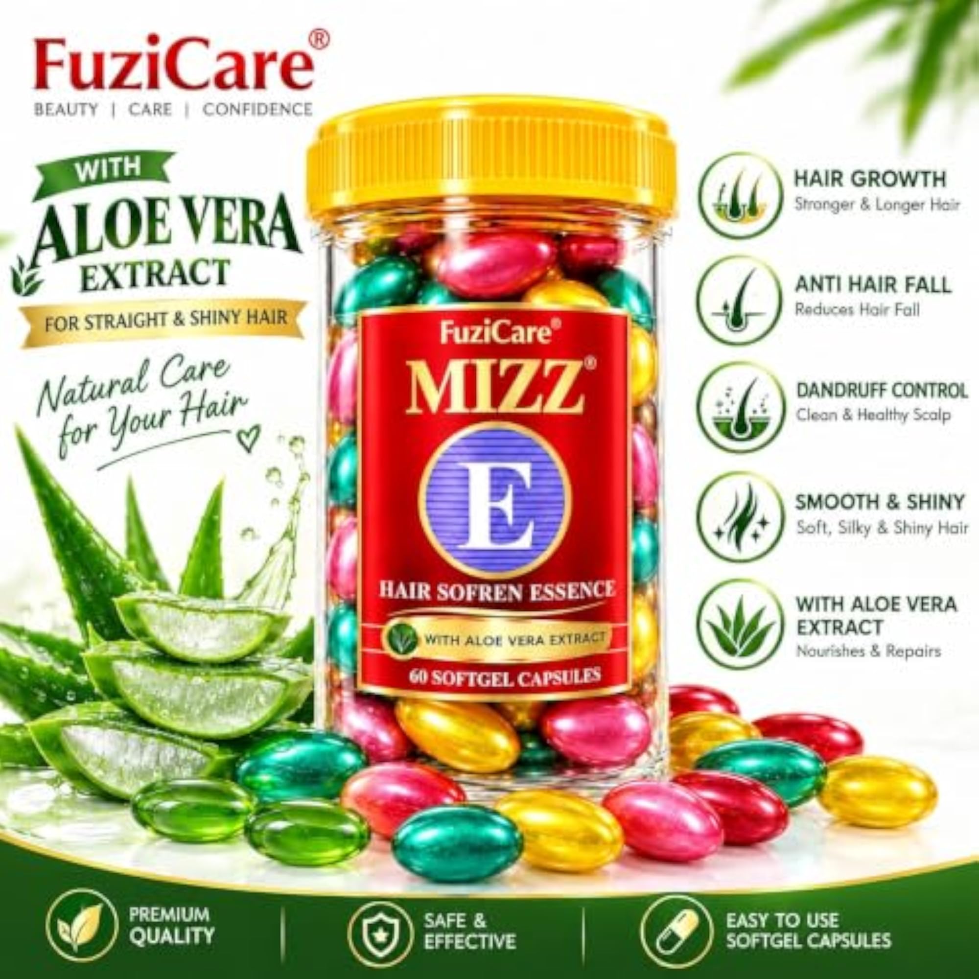 MIZZ Vitamin E Advanced Hair Growth Protean Serum Capsules