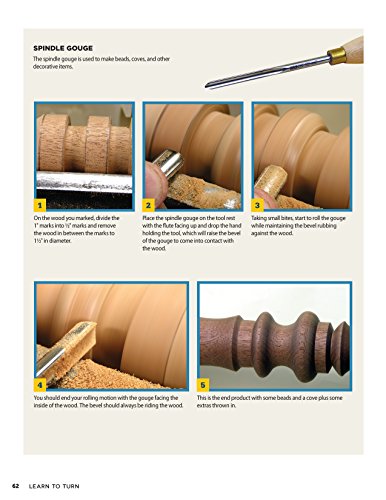 Learn to Turn, 3rd Edition Revised & Expanded: A Beginner's Guide to Woodturning Techniques and 12 Projects (Fox Chapel Publishing) Step-by-Step Instructions, Troubleshooting, Tips, & Expert Advice - Image 5