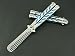 VAGANY Qualität Butterflymesser Trainingsmesser Comb Trainer(Silber)