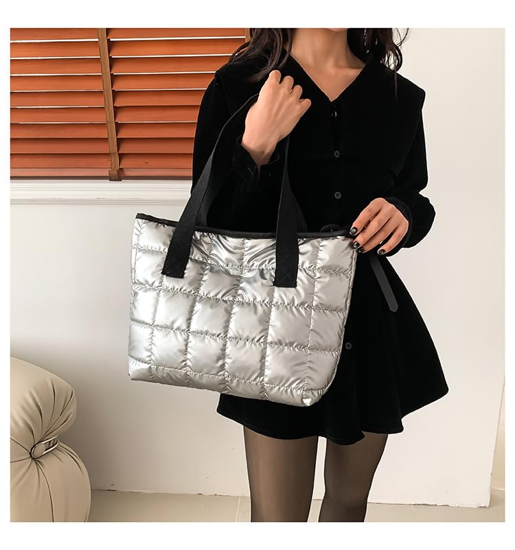 Bolsa Tote Acolchada SMAROICE Negra con Cierre miniatura 2
