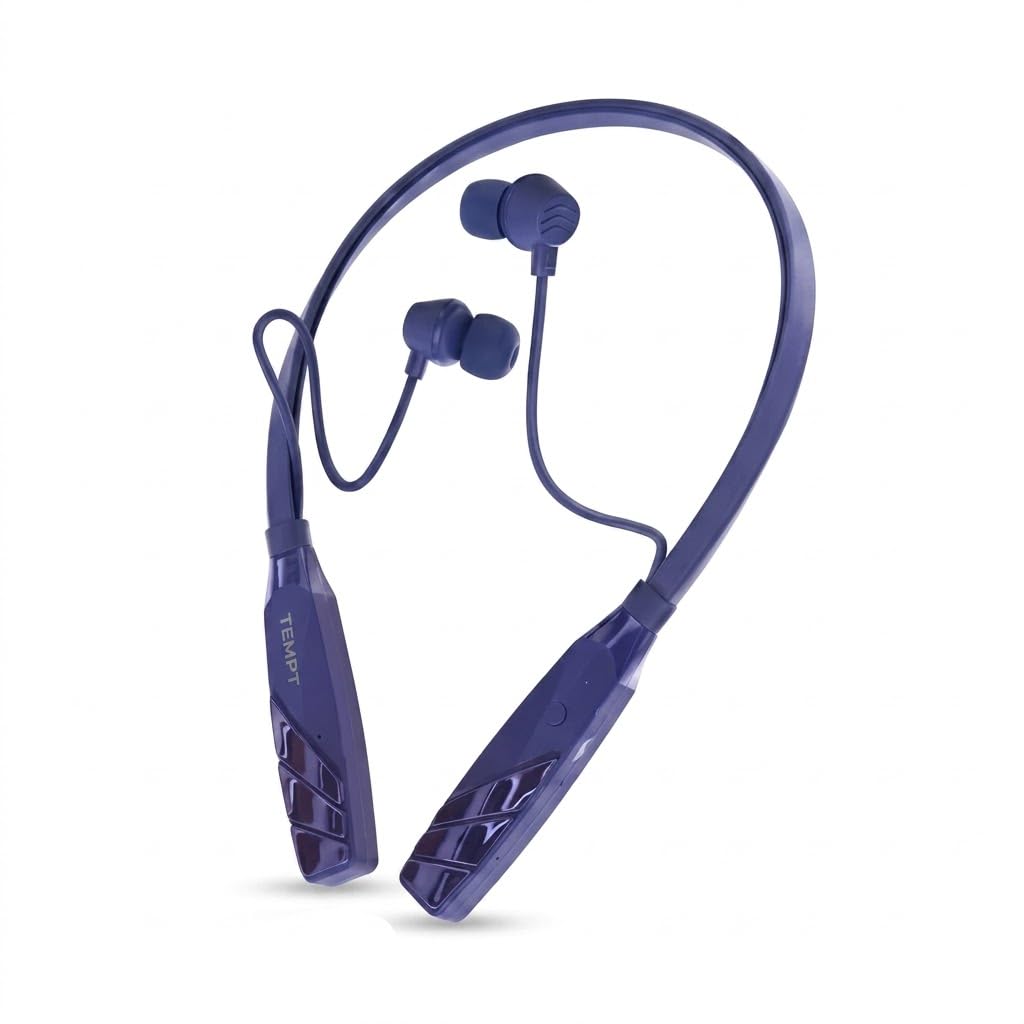Tempt Groove Pro Neckband Bluetooth Earphones | Wireless Neckband, In-Ear Design-image-2