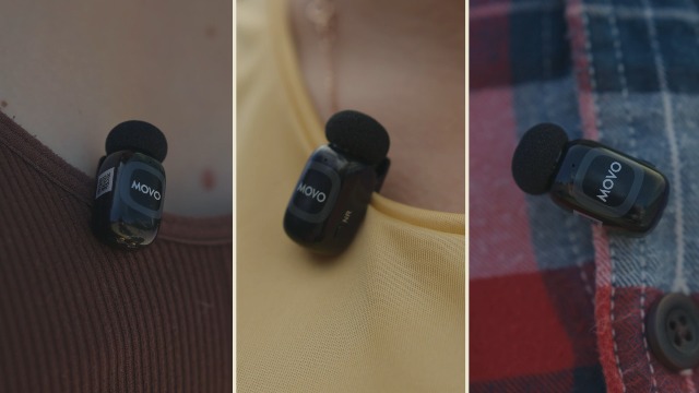 MOVO NanoMic Wireless Lavalier Microphone System With Charging Case (3.5mm) For DSLR And Mirrorless Cameras NanoMic - Best Buy