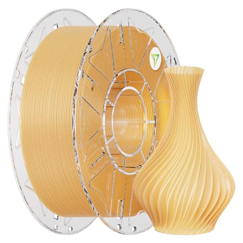 Image of Creality Hyper PLA Galaxy Filament 1.75mm 1KG, Starry Sparkle PLA 3D Printer Filament with RFID, Designed for High Speed 30-600mm /s, Cosmic Shine for Artistic and Decorative Prints (Stardust Yellow)
