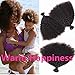 BODHI TREE Afro Kinkys Curly Hair Bundles Unprocessed Virgin Hair Kinky Curly Human Hair Afro Kinkys Bulk Human Hair for Black Women Natural Color(10 10 10)