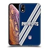 Proporciona una comodidad Head Case Designs Licenciado Oficialmente NFL Rayas Logo de los Patriotas de Nueva Inglaterra Carcasa de Gel de Silicona Compatible con Apple iPhone XR