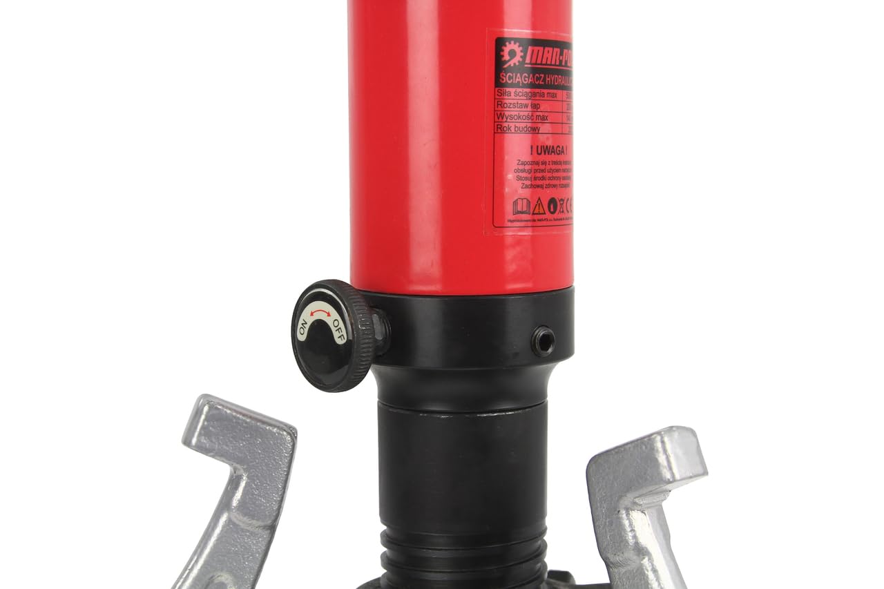 IMJ-Global Estrattore Idraulico da 5 Tonnellate | Distanza 50-200 mm | Lunghezza Filetto 140 mm | con Valvola di Sicurezza | per Cuscinetti Ingranaggi