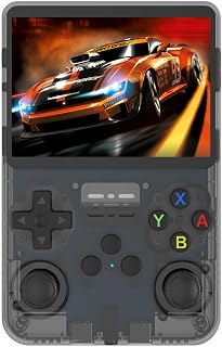 Handheld Retro Game Console R36MAX 2 (Latest Version), Portable Gaming Console with 4.5” IPS Screen, WiFi Multiplayer & Vibration, 128GB, Linux Emulator System, 4000mAh, Dual Joystick (Black)