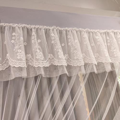 Mosquitera Princesa de doble capa con volantes lujosos para cama 7