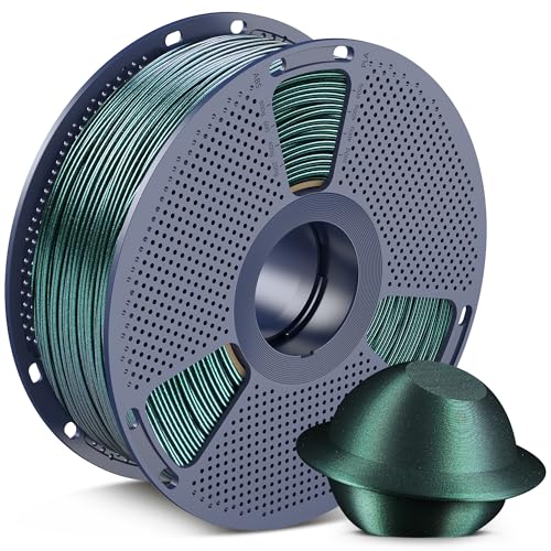 Image of SUNLU Galaxy PLA 3D Printer Filament, Sparkling and Dazzling PLA Filament 1.75mm, Neatly Wound 3D Filament, Colorful Black, Dimensional Accuracy + /-0.02mm, 1KG Spool.(PLA Galaxy Green)