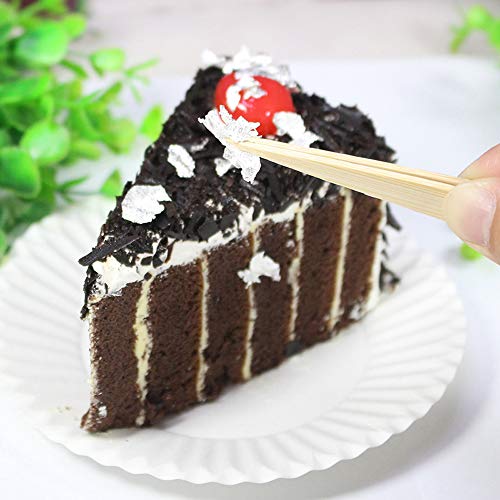 image for YongBo Edible Genuine Silver Leaf Flakes, 50mg Pure Silver Flakes for 