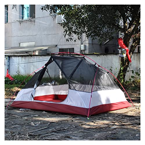 Tente 2 personnes 20D en silicone ultralégère noire avec arceaux alu pour randonnée