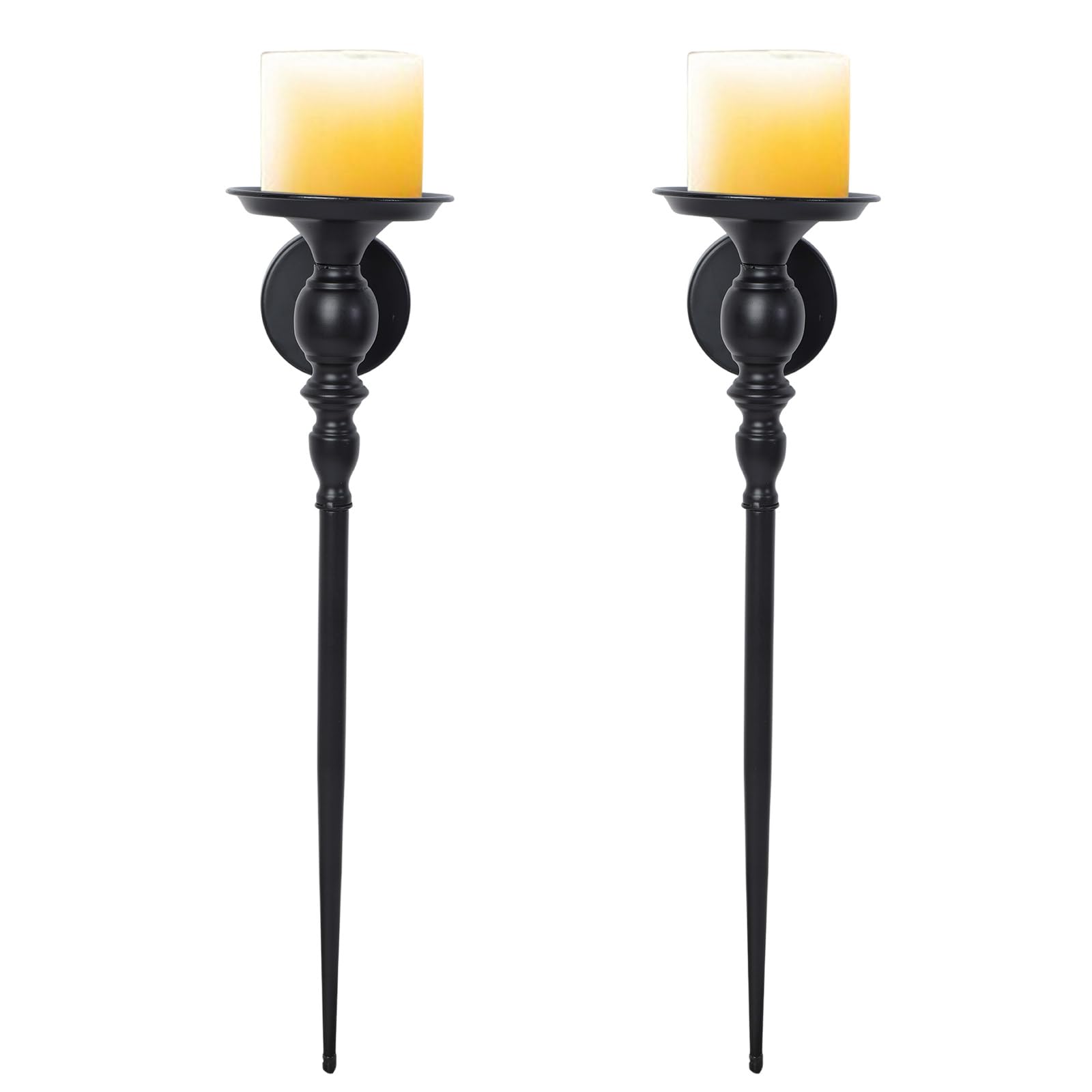 XAGMODSHN Di 2 Eleganti Grandi Appliques In Metallo Da Parete per Decorazioni Per La Casa In Ferro Nero Appeso Holder Candeliere Romance Apparecchi Di Illuminazione