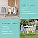 YUBELLES Clothes Drying Rack, Gullwing Laundry Rack, Collapsible, Space-Saving Laundry Rack, with Sock Clips, for Clothes, Towels, Linens, Indoor/Outdoor