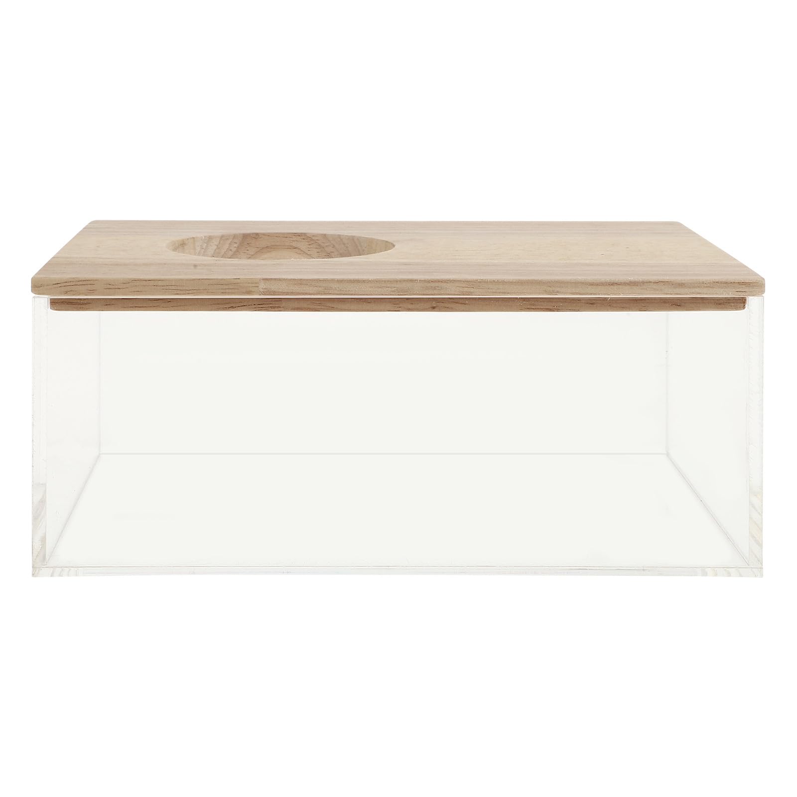Abaodam Multifunktions Hamsterbadewanne aus Transparentem Acryl Dekoratives Sandbad mit Toilettenfunktion für Kleintiere Leicht zu Reinigen Praktisches Hamsterzubehör