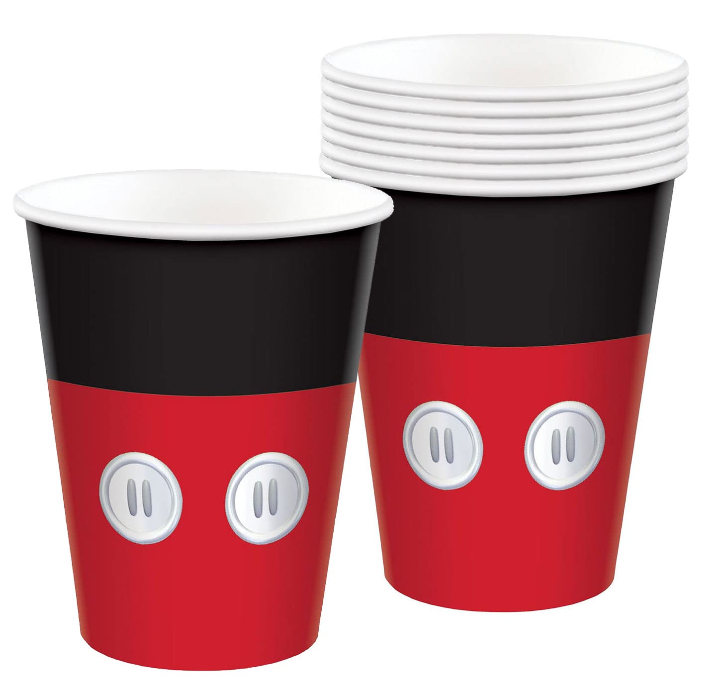 amscan Mickey Mouse Paper Cups - 9 Oz. | Multicolor | Pack Of 8