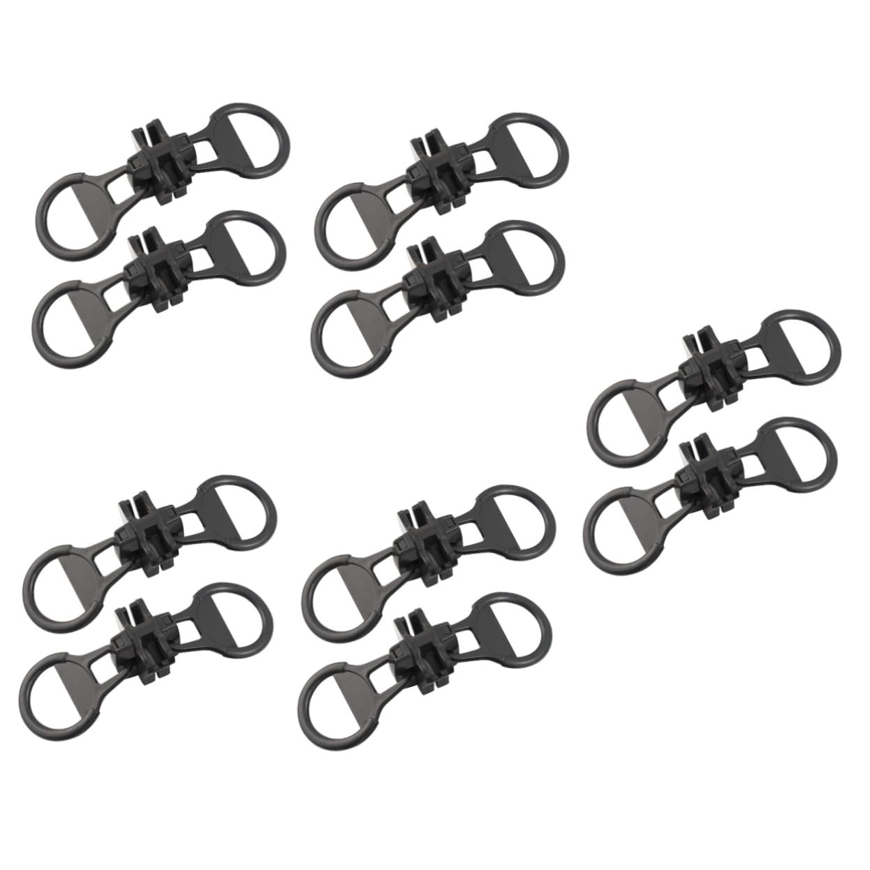 SHINEOFI 10piezas Cabezas De Reemplazables Tiradores De Prácticos y Resistentes Para Ropa y Accesorios De Instalación
