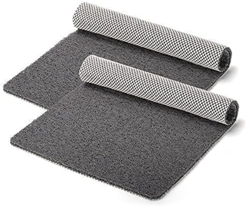 Idyfodol Diatomite Stone Bath Mat 40×60 cm - Super Absorbent Quick Dry Easy to Clean Non Slip Versatile Mat for Bathroom, Kitchen, and More (Grey)