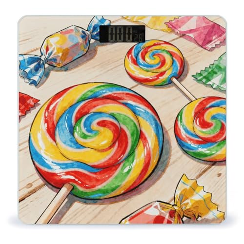 Báscula digital de baño Swirl Candy tradicional con pantalla LCD miniatura 1